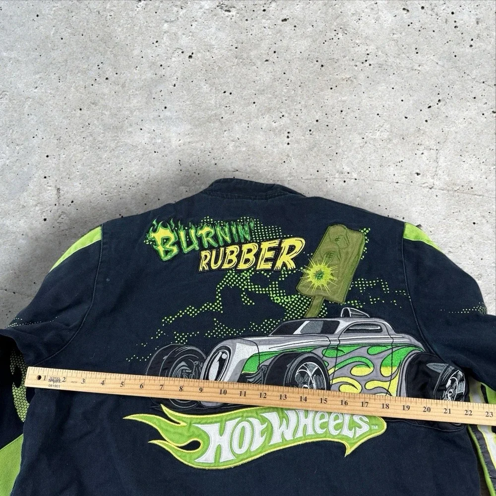 Vintage Jeff Hamilton Kids Hot Wheels Racing Jacket Youth XXL (13-14)‎ Nascar